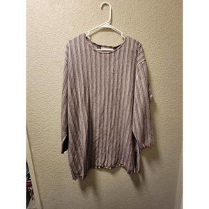 Forelli Striped Long Sleeve Tunic Size 18/20